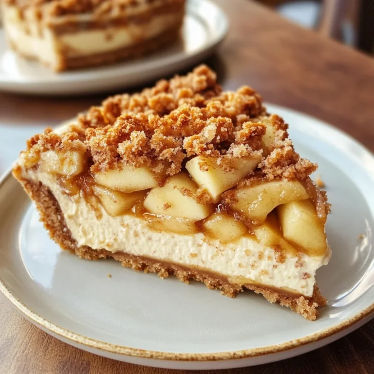 Apple Crumble Cheesecake