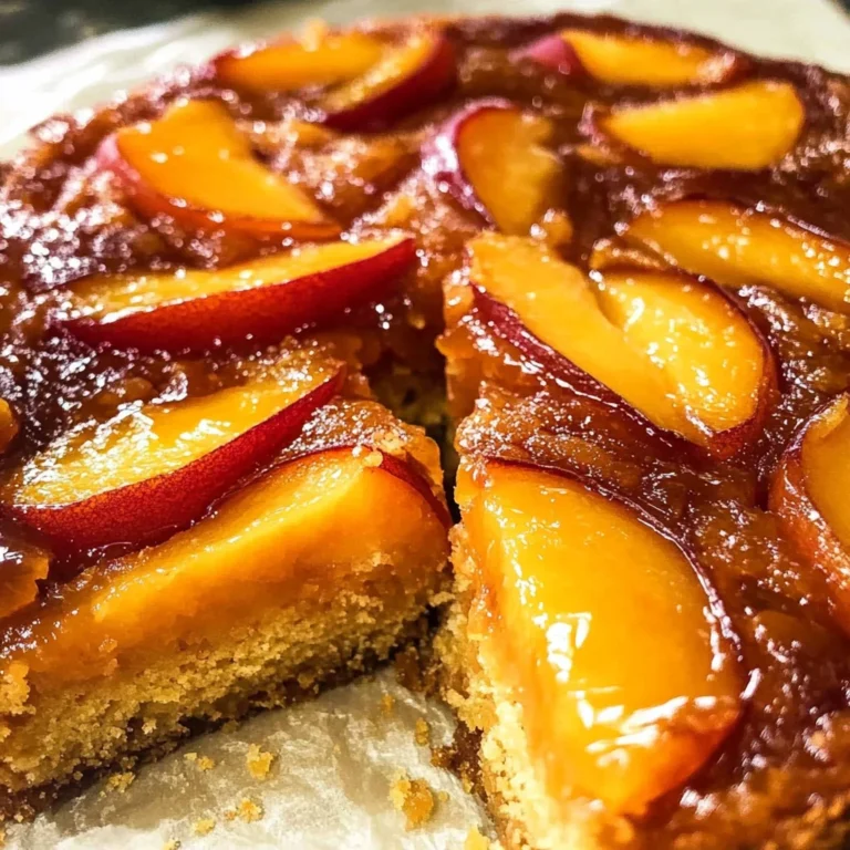 Bourbon Peach Upside-Down Cake