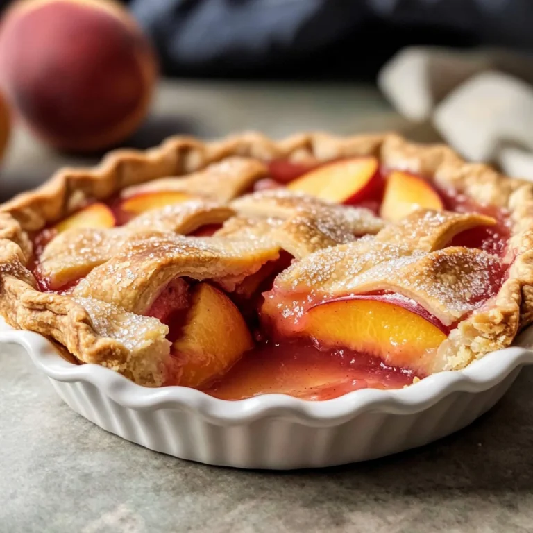 Brown Butter Strawberry Peach Pie