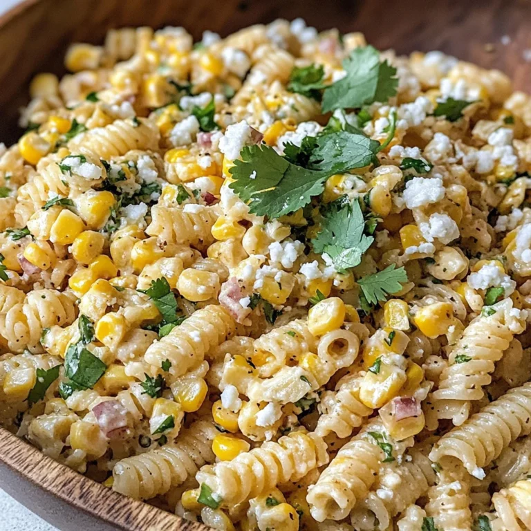 Elote Pasta Salad Recipe (Mexican Street Corn)