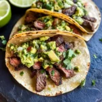 Grilled Steak Tacos with Avocado Salsa