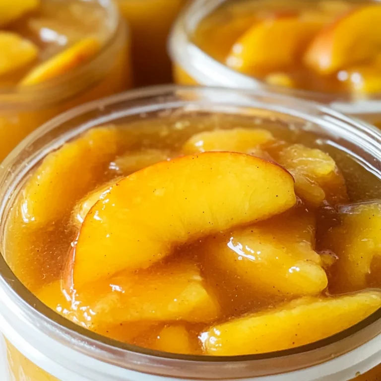Homemade Canned Peach Pie Filling