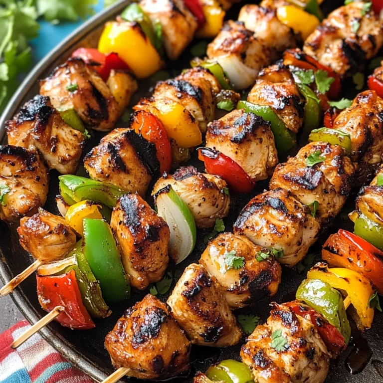 Mexican Barbecue Chicken Skewers