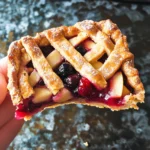 Mini Shortbread Pie with Berry & Apple Filling