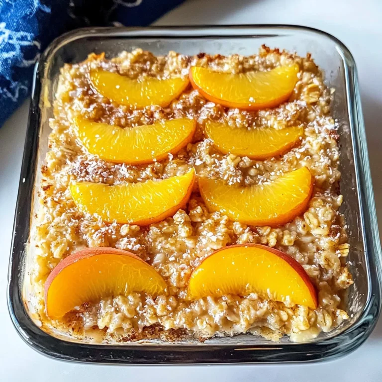 Peach Baked Oatmeal