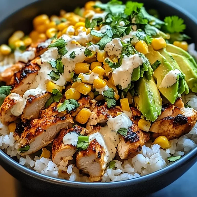 Street Corn Chicken Rice Bowl
