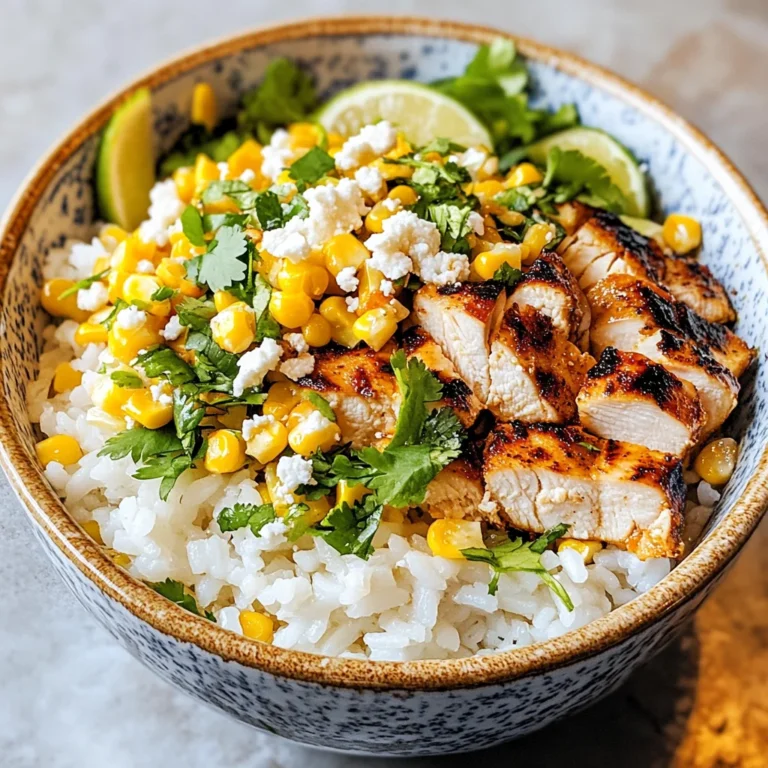 Street Corn Chicken Rice Bowl Recipe