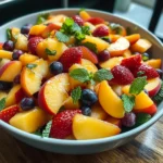 Summer Peach Fruit Salad