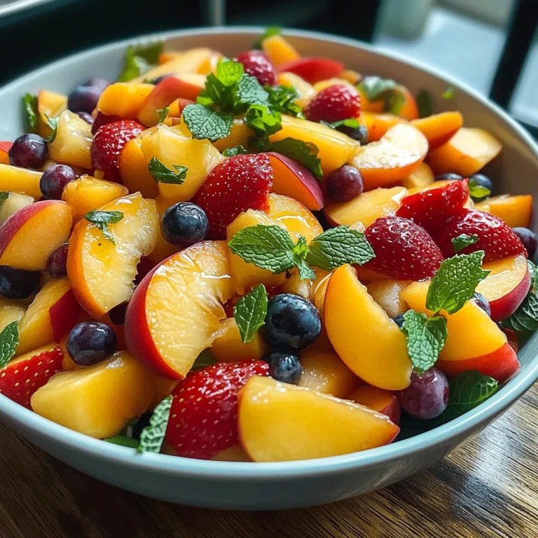 Summer Peach Fruit Salad