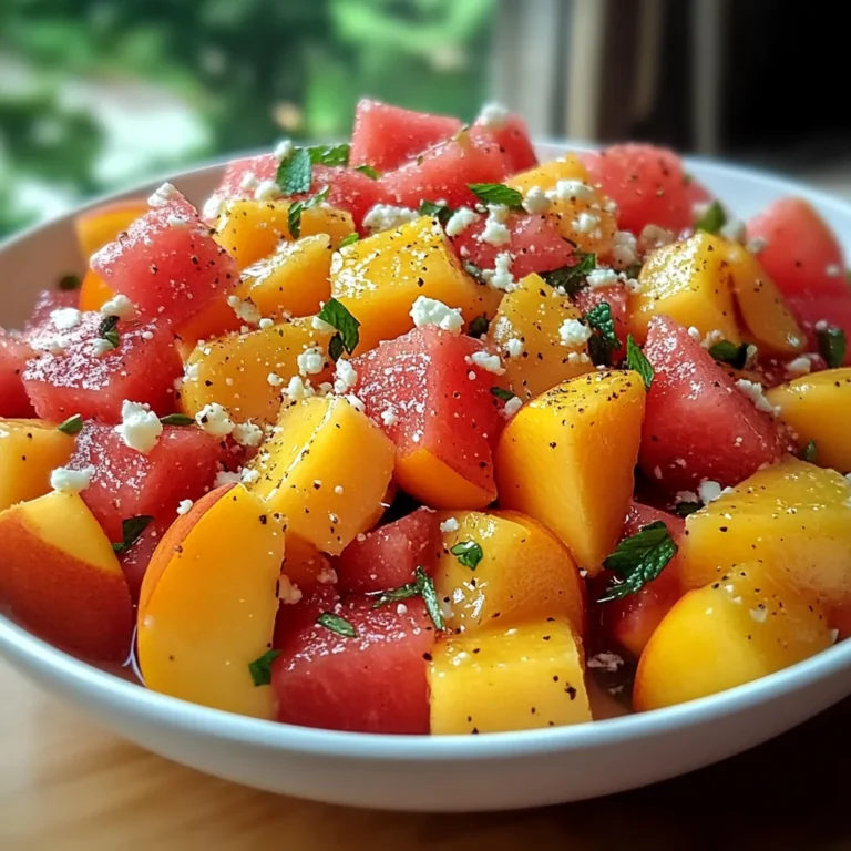 The Peach Watermelon Salad That Tastes Like Summer