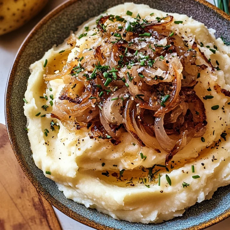 Best Ever Caramelized Onion Mashed Potatoes