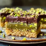 Brown Butter Dubai Pistachio Chocolate Chip Cookie Bars 🍪