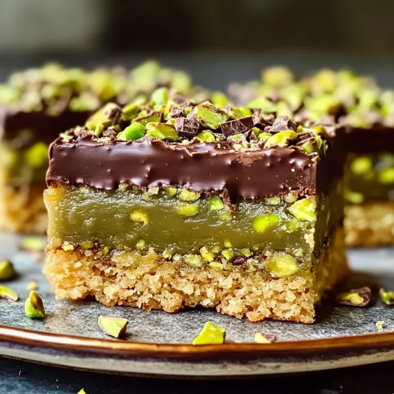 Brown Butter Dubai Pistachio Chocolate Chip Cookie Bars 🍪