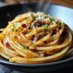 Caramelized Onion Pasta with Chilli Oil