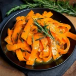 Carrot Ribbons in Rosemary Butter Sauce