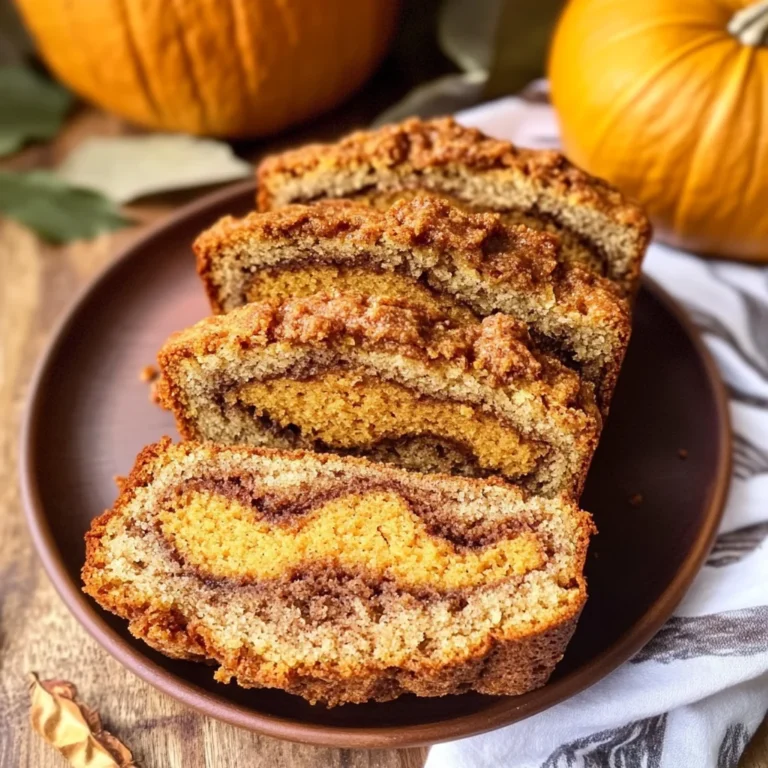 Cinnamon Swirl Pumpkin Bread Mini Loaves
