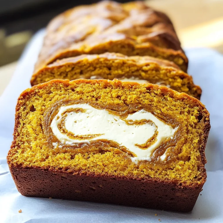 Cream Cheese-Filled Pumpkin Bread