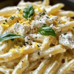 Creamy Lemon Feta Pasta Recipe
