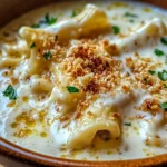 Decadent Creamy Alfredo Lasagna Soup