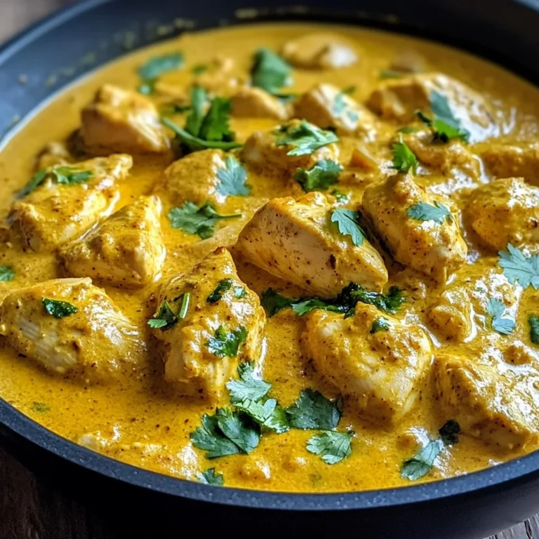 Easy Homemade Chicken Korma with Flatbread or Rice