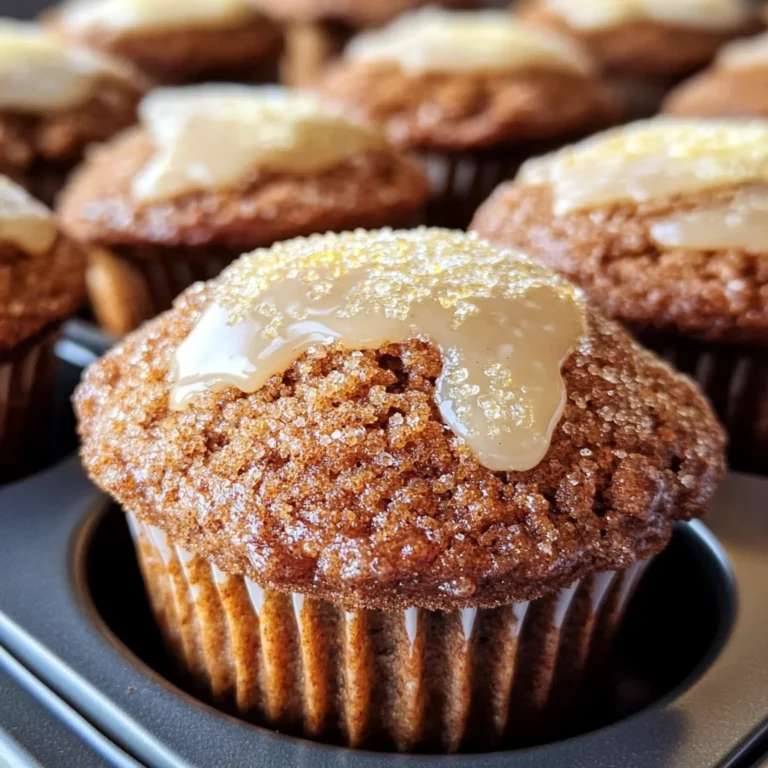 Glazed Gingerbread Muffins