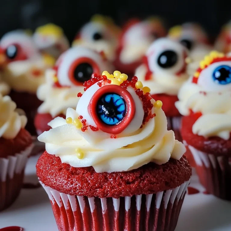 Halloween Augapfel Cupcakes
