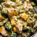 Irresistible Crockpot Creamy Broccoli Cheddar Chicken Delight