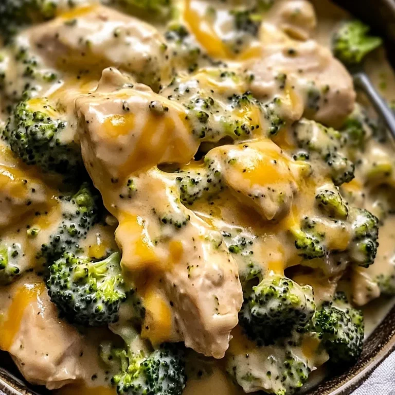 Irresistible Crockpot Creamy Broccoli Cheddar Chicken Delight