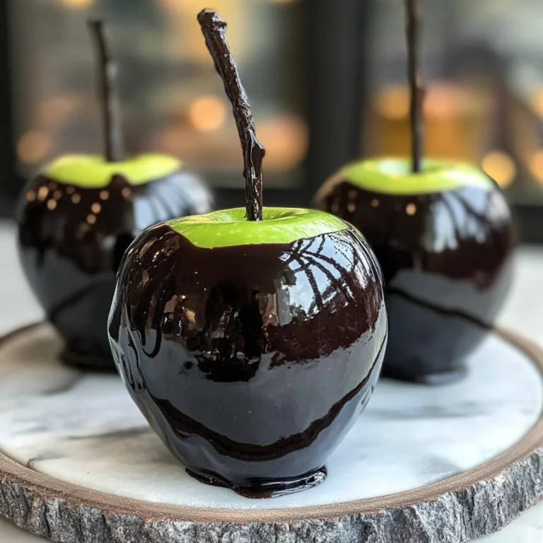 Poison Toffee Apples for Halloween