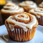 Pumpkin Cinnamon Roll Muffins