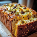 Savory Quick Bread With Cheese And Olives 🧀🍞