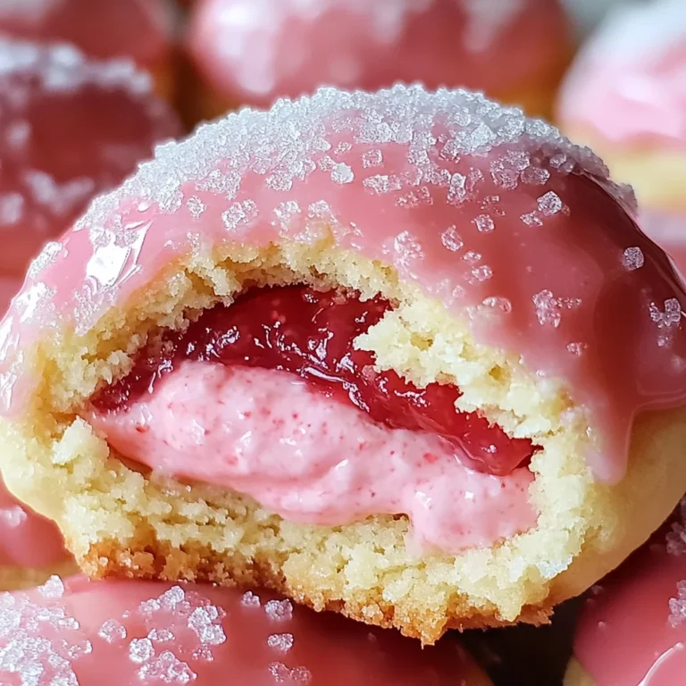 Soft Strawberry Cheesecake Cookies - Sweet & Creamy Bites
