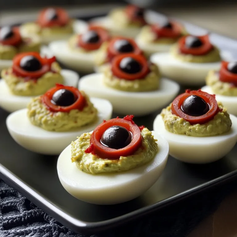 Spooky Deviled Eyeballs