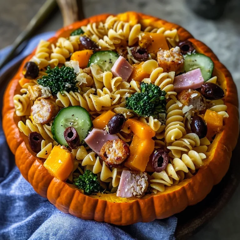 UpChuckin' Pumpkin Loaded Pasta Salad