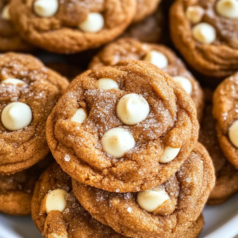 White Chocolate Pumpkin Snickerdoodles